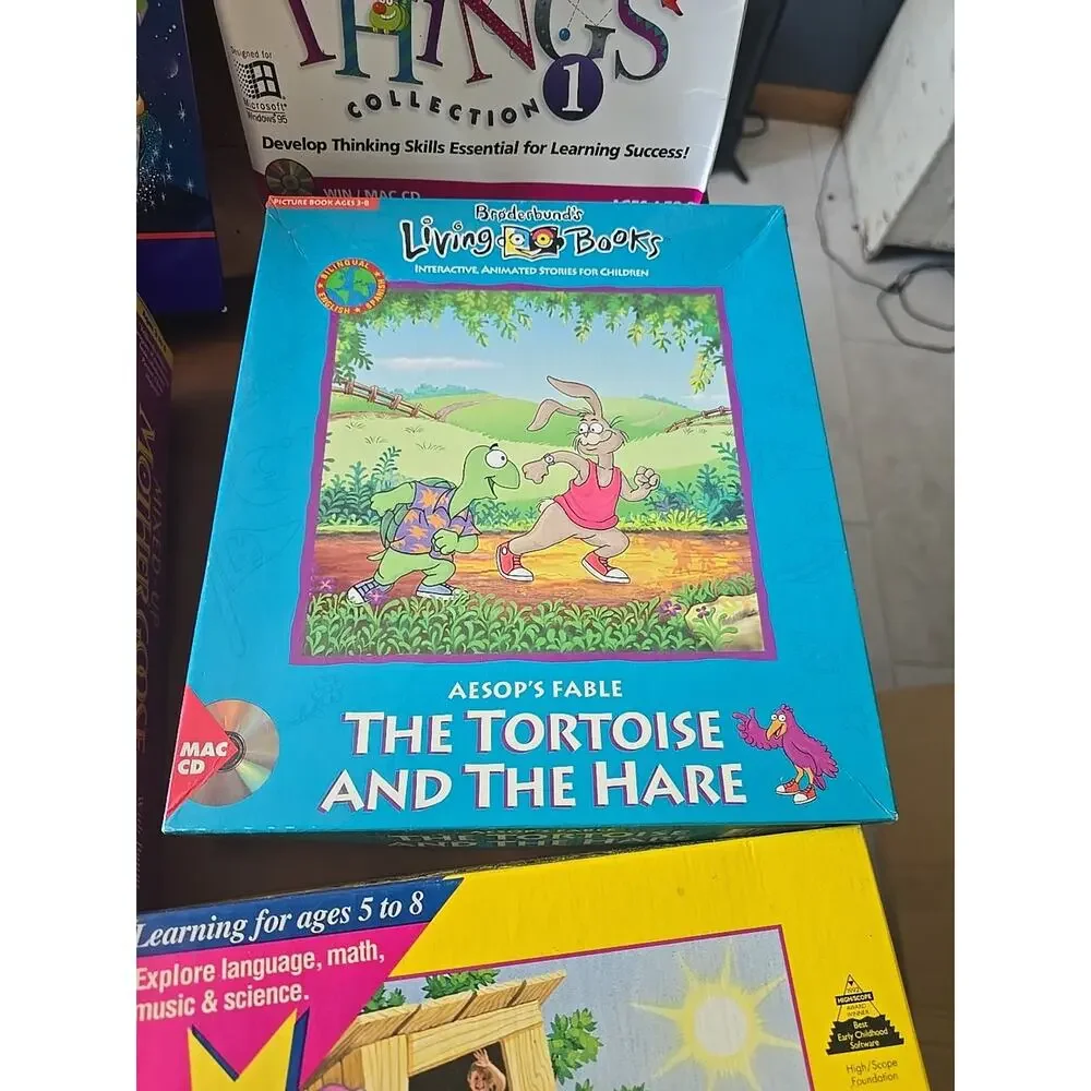 Lot of‎ 6 Vintage Movie Prop Development Children's PC Boxes Only No Games!